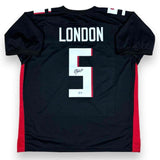 Drake London Autographed Signed Jersey - Black - Beckett Authenticated