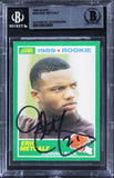 Browns Eric Metcalf Authentic Signed 1989 Score #259 Rookie Card BAS Slabbed