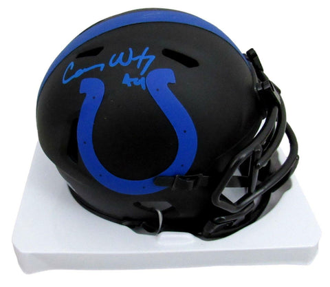 Carson Wentz Signed/Inscr Indianapolis Colts Eclipse Mini Helmet Fanatics 159901