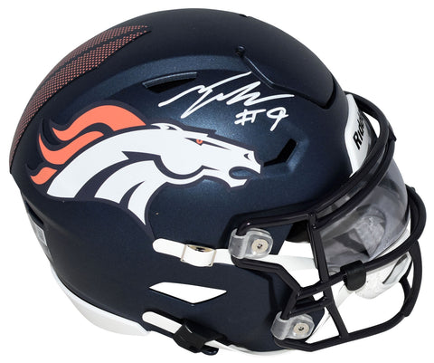 TALANOA HUFANGA AUTOGRAPHED DENVER BRONCOS SPEEDFLEX MIDI HELMET BECKETT
