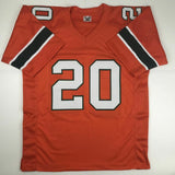 Autographed/Signed BERNIE KOSAR Miami Hurricanes Orange College Jersey JSA COA