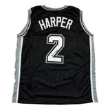 Autographed/Signed Dylan Harper San Antonio Black Basketball Jersey JSA COA