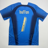 Autographed/Signed Gianluigi Buffon Italy Blue Soccer Jersey Beckett BAS COA