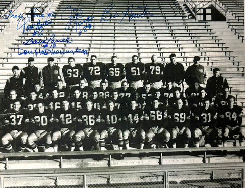 Packers 1957 Team Signed 8x10 Photo w/ 6 Sigs Howton Bettis Parilli Cone AUTO