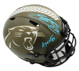 Steve Smith Sr. Signed Carolina Panthers Speed Authentic STS NFL Helmet W/ Insc.