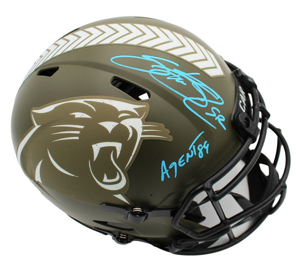 Steve Smith Sr. Signed Carolina Panthers Speed Authentic STS NFL Helmet W/ Insc.