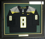 OREGON MARCUS MARIOTA AUTOGRAPHED SIGNED FRAMED BLACK NIKE JERSEY MM HOLO 89824