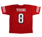 Steve Young Signed San Francisco Custom Red Jersey