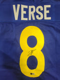 JARED VERSE SIGNED AUTOGRAPHED CUSTOM PRO STYLE CUSTOM XL JERSEY BECKETT QR