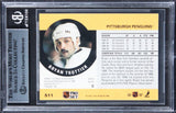 Penguins Bryan Trottier Authentic Signed 1990 Pro Set #511 Card BAS Slabbed