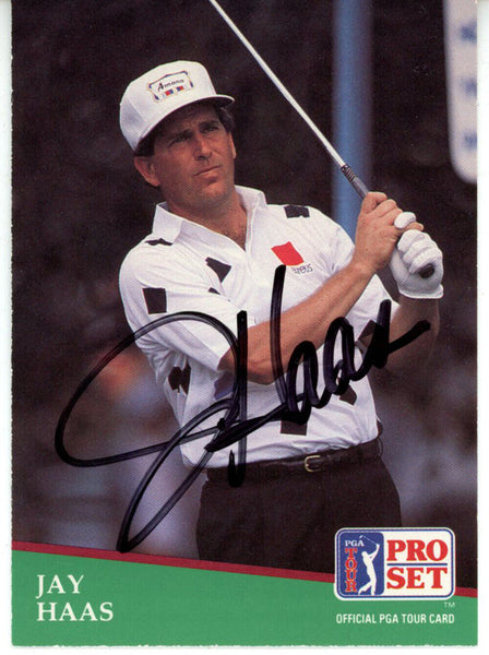 Jay Haas Autographed 1991 Pro Set #70 Trading Card Beckett 44856