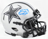 Emmitt Smith Autographed Dallas Cowboys Rave Speed Mini Helmet - Beckett W Holo