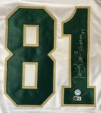 Tim Brown Signed Notre Dame Fighting Irish Jersey Inscribed Heisman 87 (Beckett)
