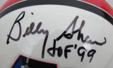 Billy Shaw HOF Signed/Inscribed HOF Logo Mini Football Helmet JSA 213132