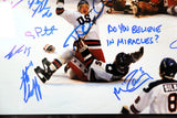 1980 Miracle on Ice USA Team Autographed 16x20 Photo LED Shadowbox BAS COA