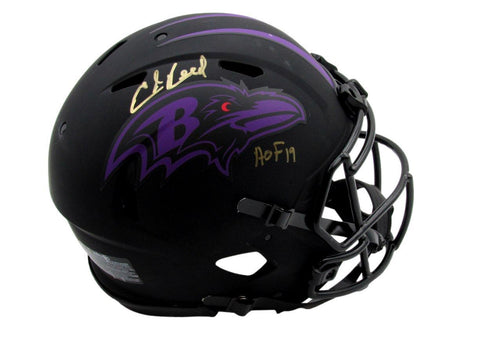Ed Reed Autographed Full Size Eclipse Authentic Football Helmet Ravens Beckett