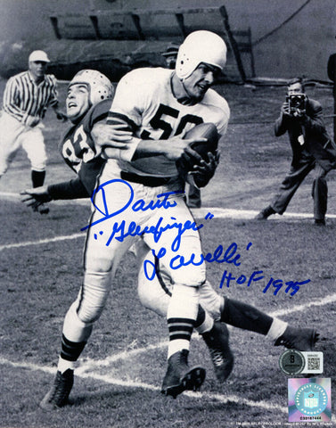 Dante Lavelli Autographed Cleveland Browns 8x10 Photo HOF BAS 45536