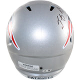 Tedy Bruschi Autographed New England Patriots F/S Helmet Beckett Witness 51691