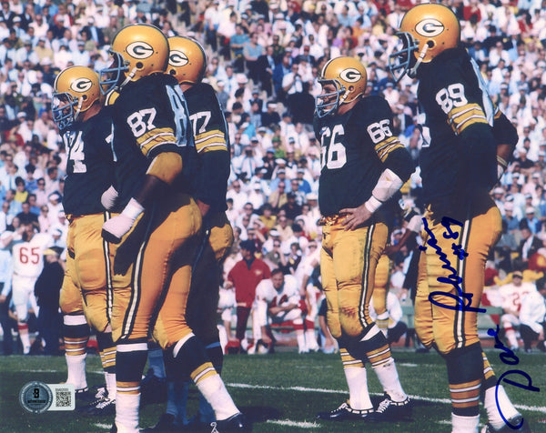 Dave Robinson Autographed/Signed Green Bay Packers 8x10 Photo Beckett 59466