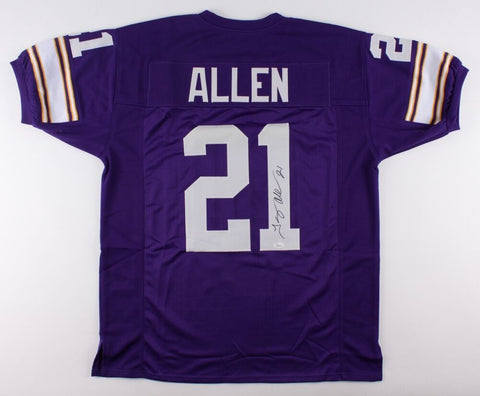 Terry Allen Signed Vikings Jersey (JSA) 8614 Career Rushing Yards +79 Touchdowns