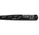 12 New York Yankees Alumni Signed Cooperstown Black MLB Bat - Dave Justice