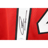Tyler Herro Autographed/Signed Pro Style Red Jersey JSA 43522