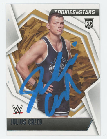 Julius Creed WWE Signed 2022 Panini Chronicles R&S #188 Rookie Card BAS #BS86656