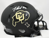 Travis Hunter Autographed Colorado Buffaloes Speed Mini Helmet - Beckett W Holo