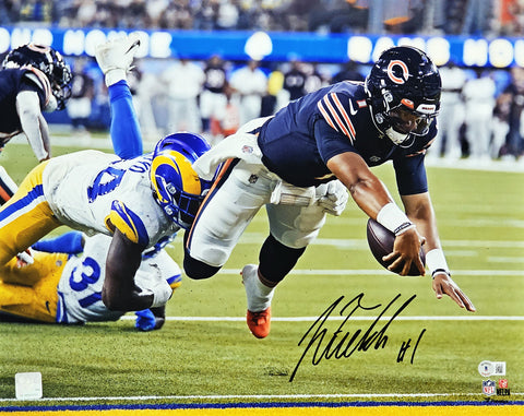 JUSTIN FIELDS AUTOGRAPHED SIGNED 16X20 PHOTO BEARS DIVING BECKETT WITNESS 216736