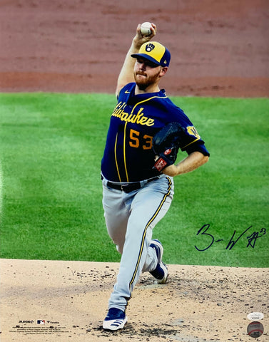 Brewers All Star Pitcher BRANDON WOODRUFF Signed 16x20 Photo #10 AUTO - JSA
