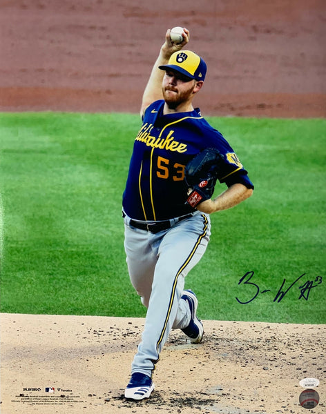 Brewers All Star Pitcher BRANDON WOODRUFF Signed 16x20 Photo #10 AUTO - JSA