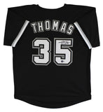 Frank Thomas Authentic Signed Black Pro Style Jersey Autographed BAS Witnessed