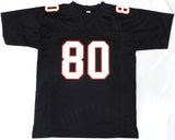 Atlanta Falcons Andre Rison Autographed Black Jersey "Bad Moon" JSA #WA260115