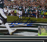 Miles Sanders Signed Framed Philadelphia Eagles 8x10 Touchdown Photo JSA ITP