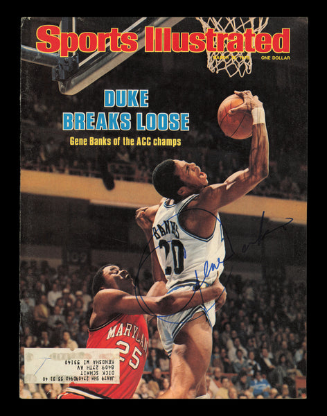 Gene Banks Autographed Signed Sports Illustrated Cover Duke SKU #238069