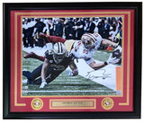 George Kittle Signed Framed 16x20 San Francisco 49ers vs Saints Photo BAS