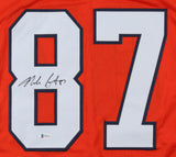 Noah Fant Signed Denver Broncos Jersey (Beckett) 2019 1st Round Draft Pick T.E.