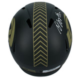 Davante Adams Autographed Rams 2025 Salute to Service Full Size Helmet Beckett