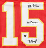 Patrick Mahomes Sr. Signed Chiefs Jersey Inscribed "Who's Your Daddy?" / AWM
