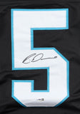 Rico Dowdle Panthers Pro Cut Jersey (JSA QR Code) Carolina's #1 Running Back