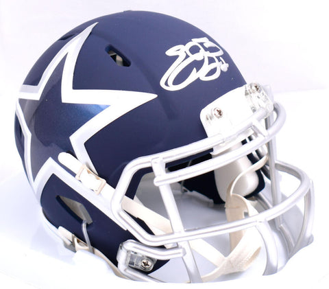 Emmitt Smith Autographed Dallas Cowboys AMP Speed Mini Helmet-Beckett W Hologram