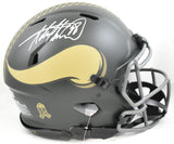 Adrian Peterson Signed Vikings F/S Salute 25 Speed Authentic Helmet - Beckett W