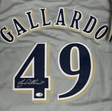 YOVANI GALLARDO Signed Custom Replica Gray Jersey AUTO - JSA