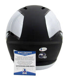 Cris Carter HOF Signed Full Size Vikings Amp Replica Helmet Beckett 200955