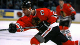 Chris Chelios Signed Hockey Hall Fame Logo Puck (JSA COA) Blackhawks, Red Wings