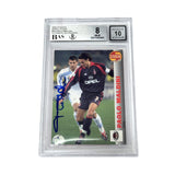 Paolo Maldini Signed 2000 Stadion World Stars #35 - BGS 8 AUTO 10