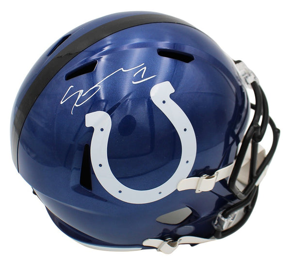 Sauce Gardner Signed Indianapolis Colts Speed Full Size Rivalries NFL Helmet