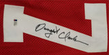 Dwight Clark Authentic Signed Red Framed Pro Style Jersey Autographed BAS