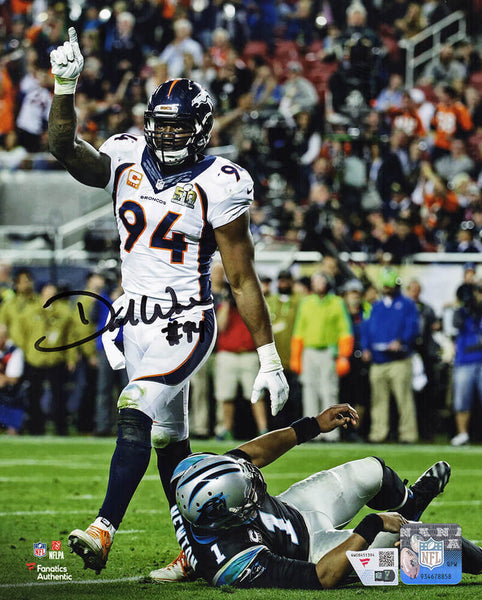 Demarcus Ware Signed Broncos Super Bowl 50 Action 8x10 Photo - (FANATICS COA)
