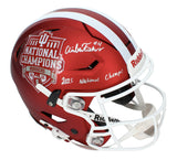 Aidan Fisher Autographed "2025 Natl' Champs" Hoosiers SpeedFlex Helmet Beckett